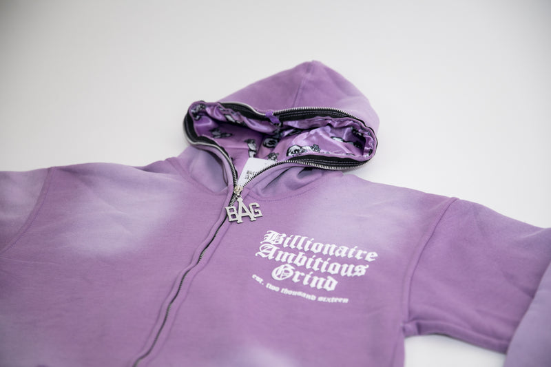 Lavender and White Premium💰Full Zip Up Outfit