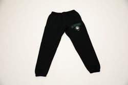 BAG UNIVERSITY Crewneck Jogger Outfit Black Green and White